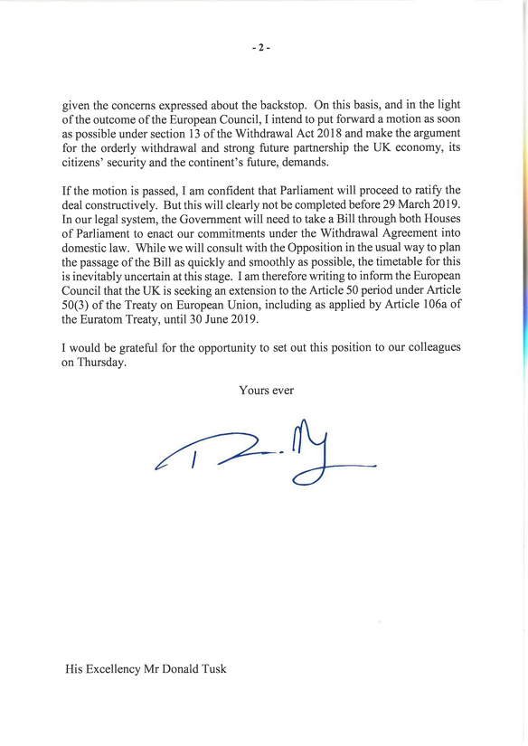 PM to President of the European Council 2