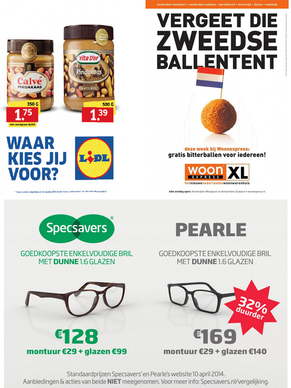 RCC advertenties concurrenten