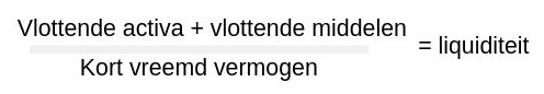 Liquiditeit vlottende activa vlottende middelen interne analyse onderneming bedrijf
