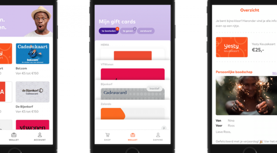 Shop wallet overzicht
