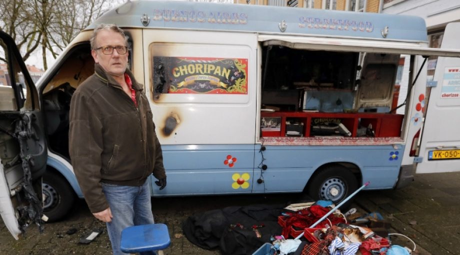 Brand foodtruck Schiedam