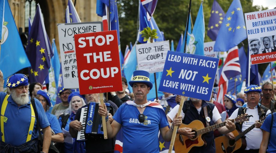 Brexit protesten