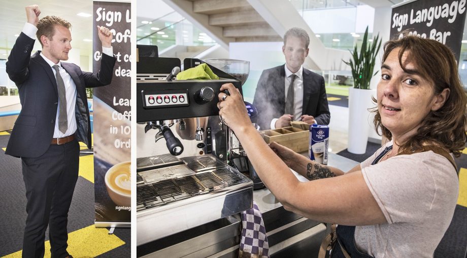 Dove Barrista Sign Language Coffee Bar
