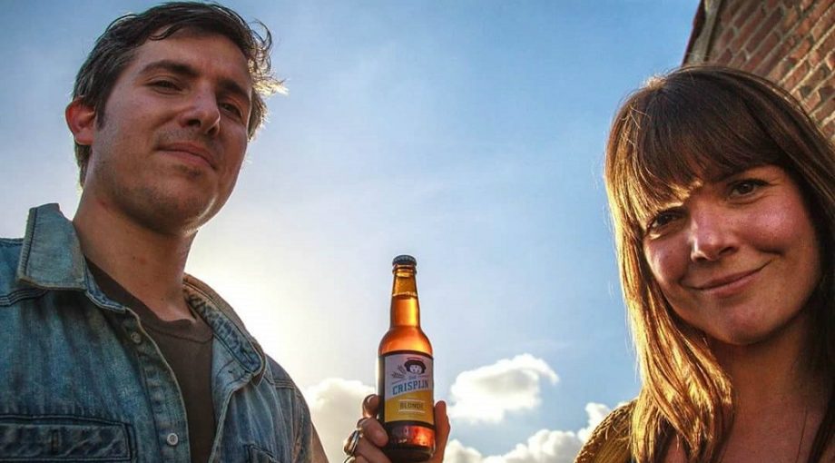 Eigenaren Brouwerij Sint Crispijn Gilian en Annemieke Waalwijk
