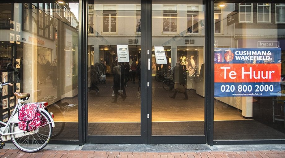 Huurprijzen Winkels daling