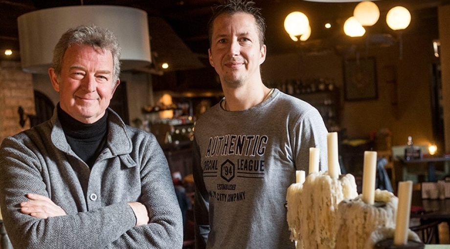 Jos Kamphuis en kok Fred van Leeuwen Emiel Muijderman