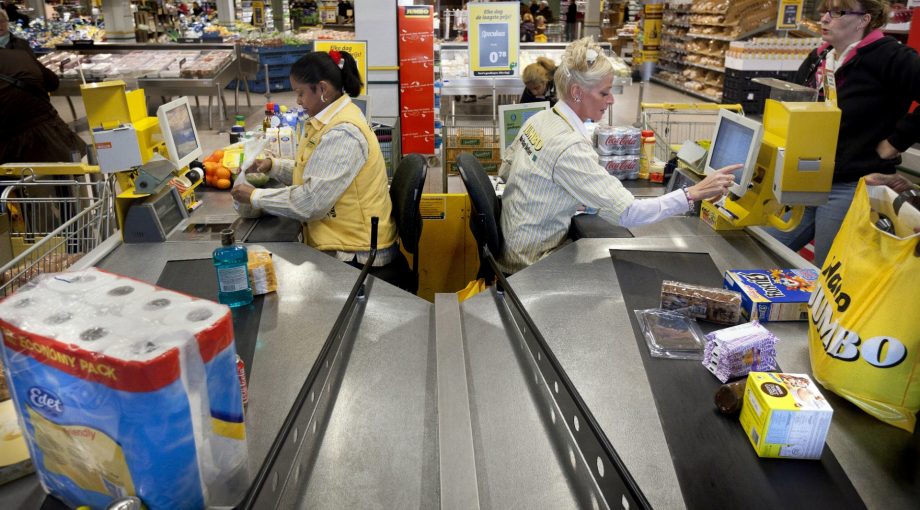 Kassa supermarkt scannen