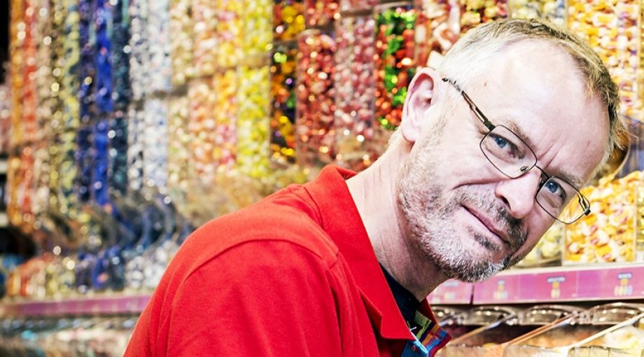 Meubelmaker snoepverkoper