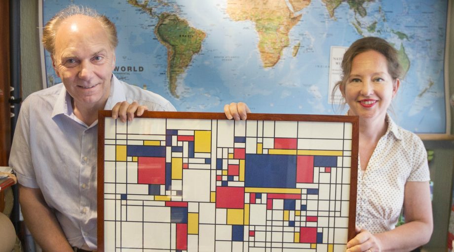 Mondriaan wereldkaart