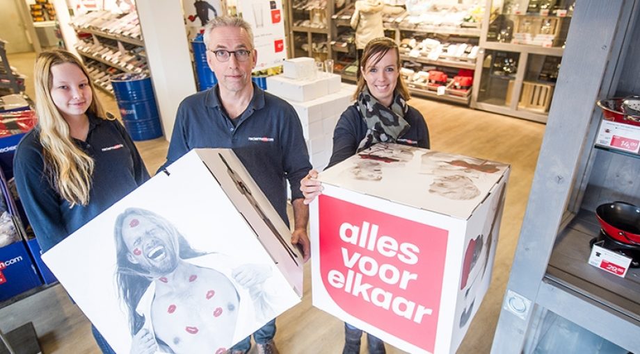 Neckerman winkel Zwolle Melissa Sonder Peter Schelfhorst en Chantal Zoer
