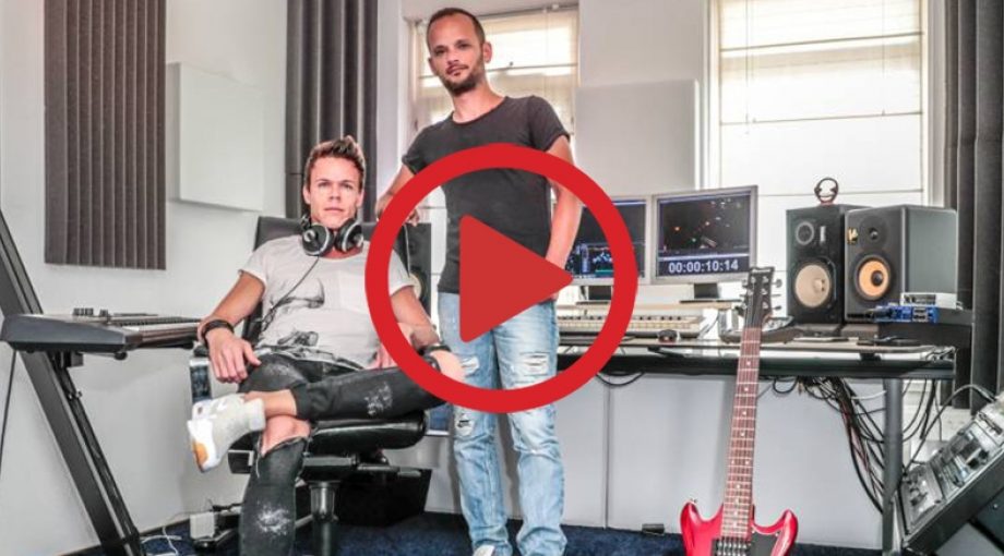 Ronald Pater en Diederick van Loo in hun studio in Zwolle video Frans Paalman