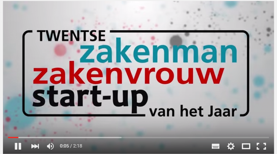 Twentse Zakenvrouw Zakenman Startup van het jaar You Tube
