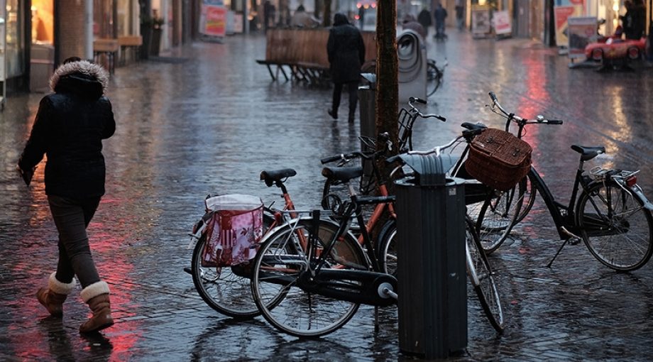 Winkelstraat regen