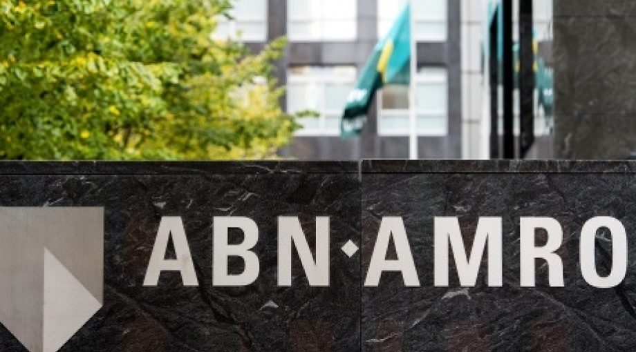 Abn amro kantoor vlag middelgroot