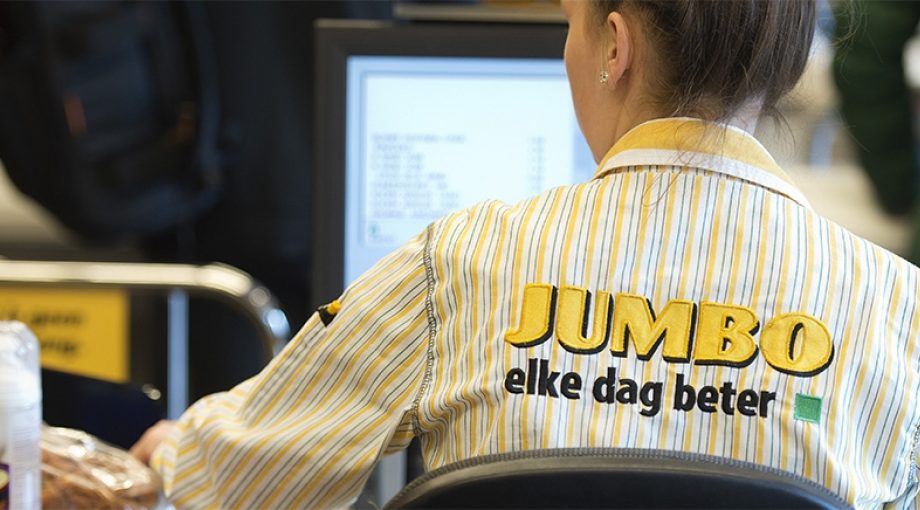Advertentie heineken jumbo kratjes bier telegraaf 1065