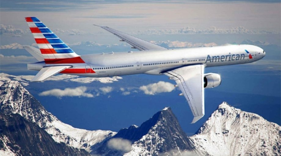 American airlines bergen vliegen 335