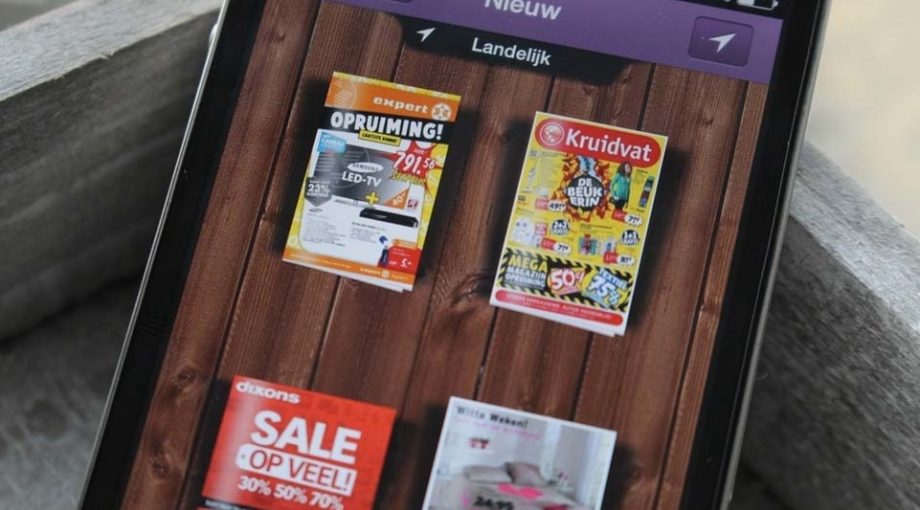 App reclame folder rtl groot