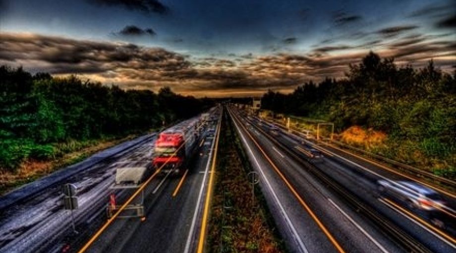 Autobahn snelweg groot