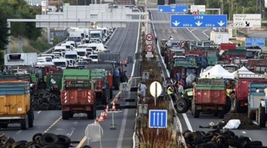 Autoroute du soleil blokkades lyon 335