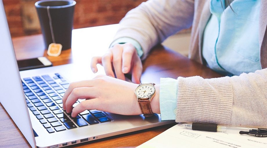 Bedrijf laptop werk flexwerken