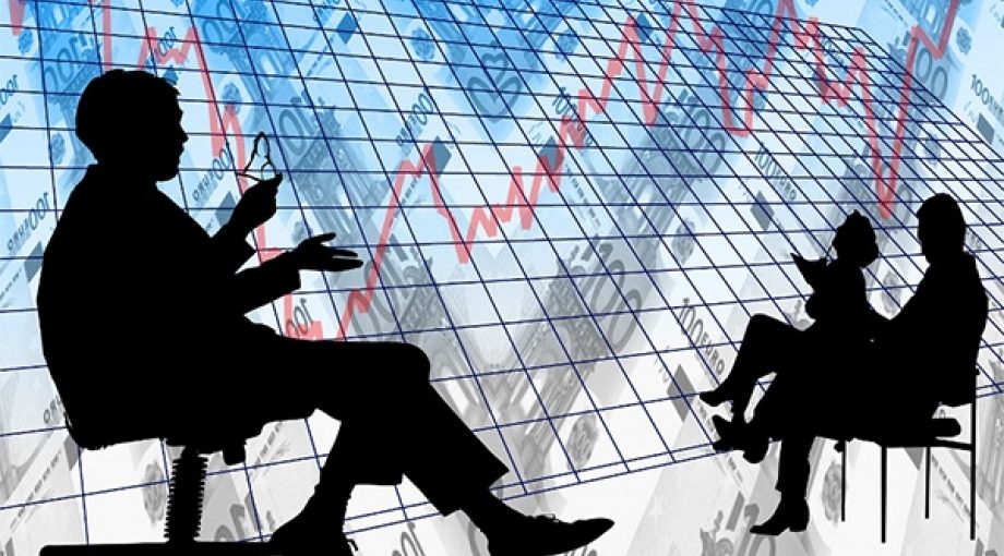 Beurs koers graadmeters middelgroot