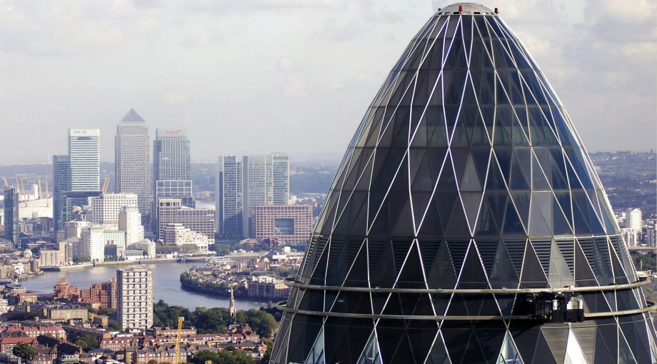 Brexit londen skyline