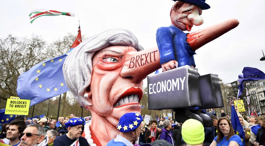 Brexit strijd economie ondernemer protest