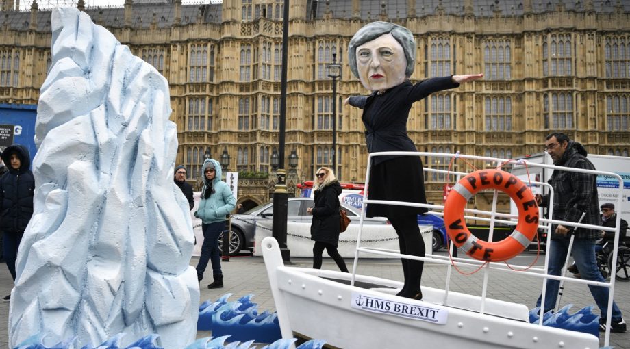 Brexit theresa may column titanic