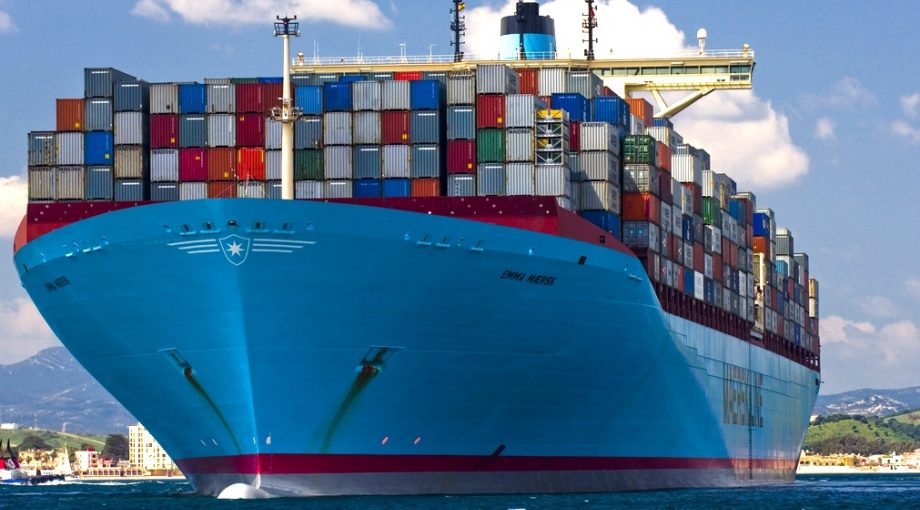 Containermarkt boot schip groot