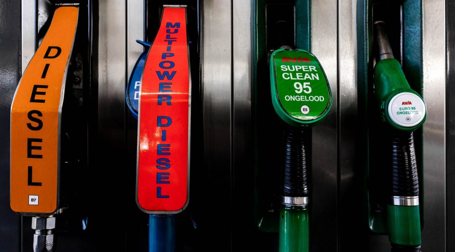 Diesel benzine etiketten