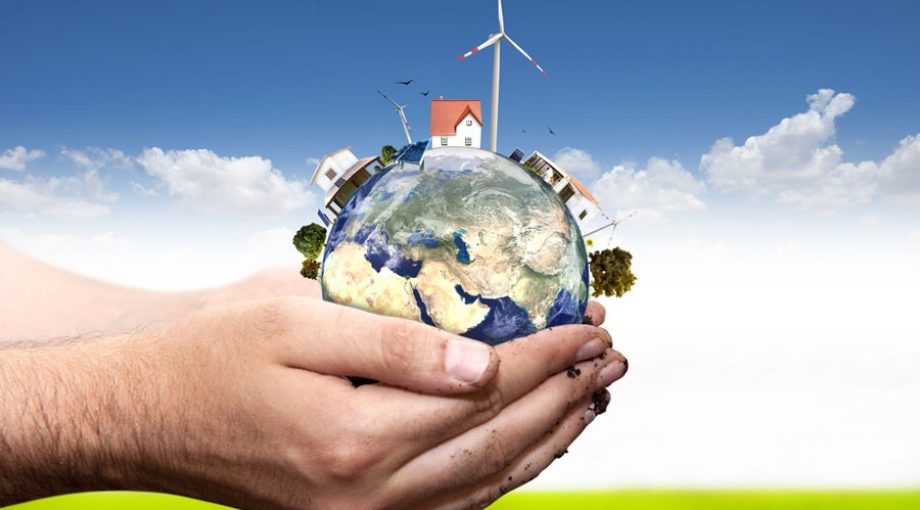 Eco duurzaam wereld groot