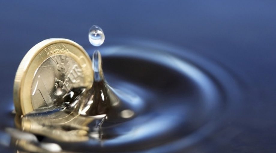 Euro druppel groot
