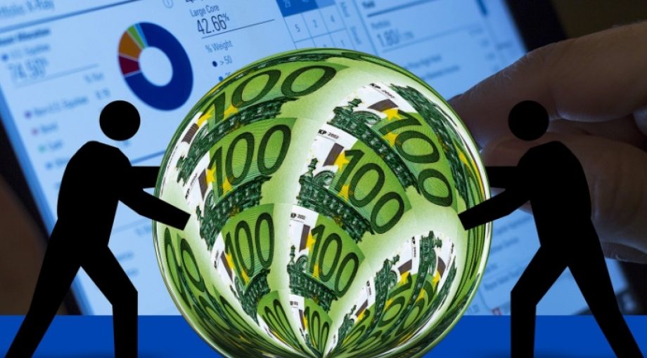 Euro onder druk geld middelgroot