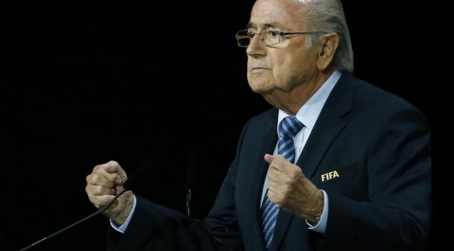Fifa voorzitter blatter groot
