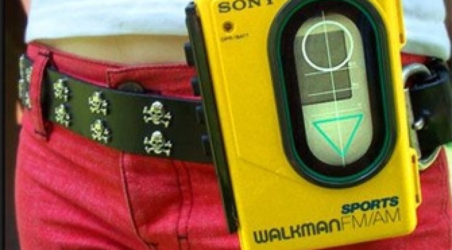 Gele walkman sony 335