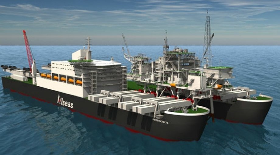 Grootste schip ter wereld allseas pioneering spirit middelgroot