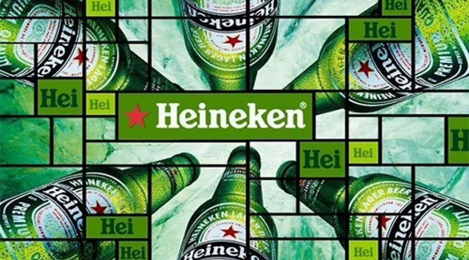 Heineken bier drinken middelgroot