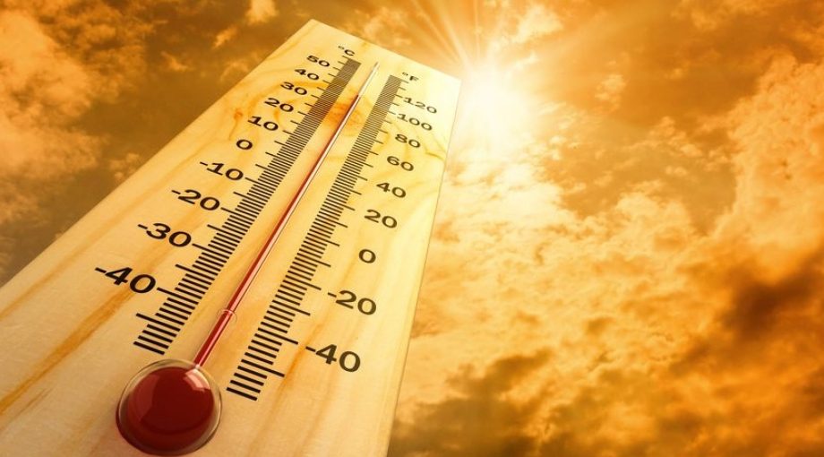 Hittegolf thermometer warm zomer groot