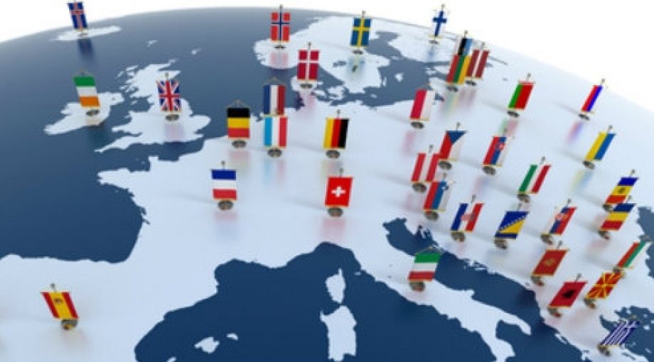 Interne markt europa vlaggetjes middelgroot
