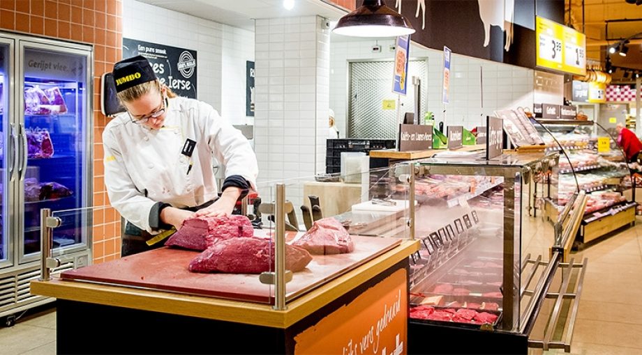 Jumbo supermarkt vleesafdeling scheveningen