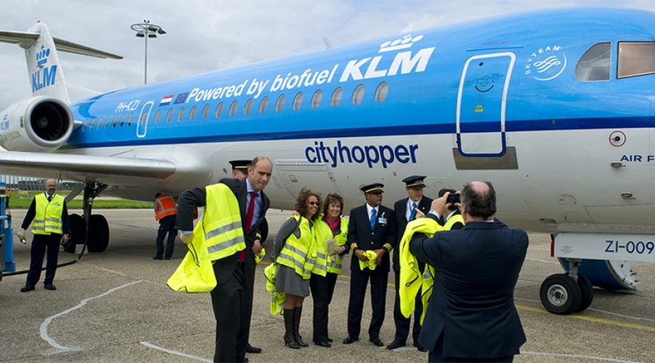 Klm fokker 70 luchtvaart schiphol anp