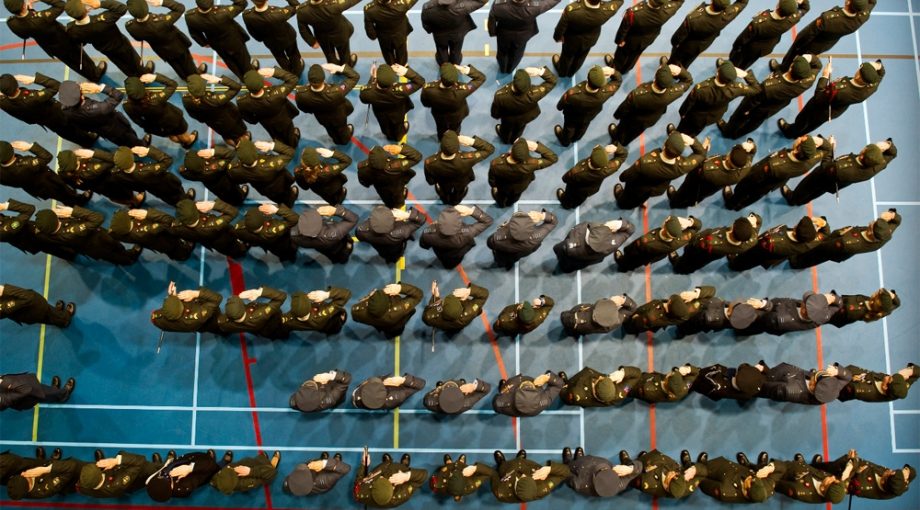 Legerliefjes defensie personeel groot