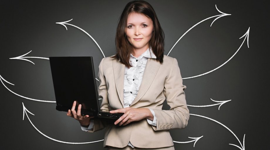 Manager vrouw laptop pb