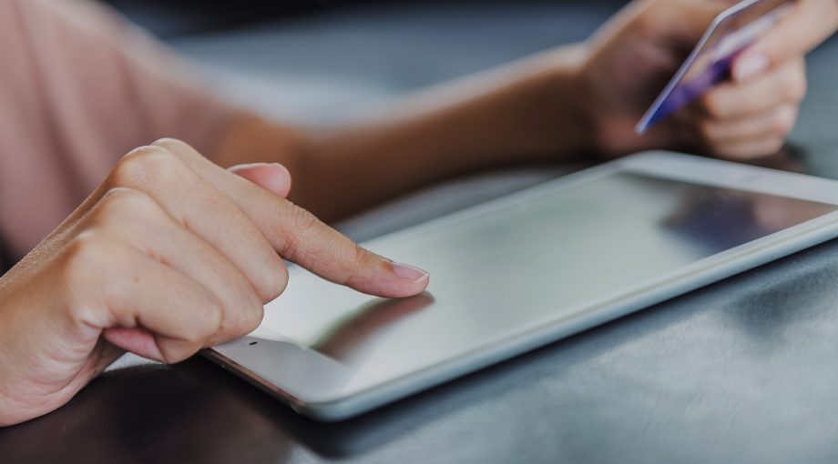 Mcommerce shopping tablet groot