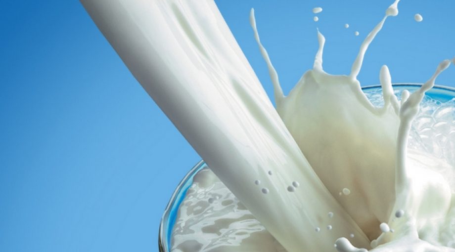 Melk drinken glas middelgroot