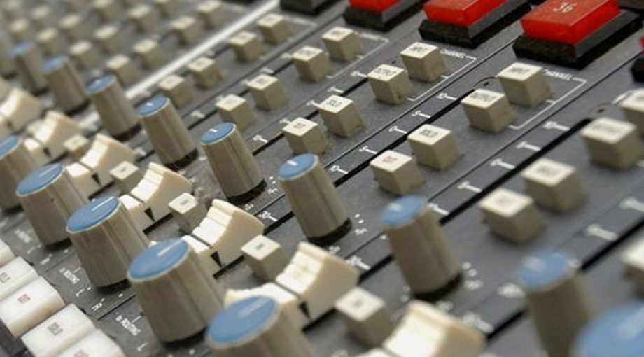 Muziek studio knoppen