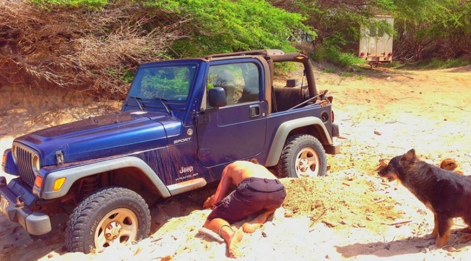 Ondernemen jeep afrika groot