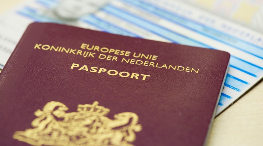 Paspoort identiteitsbewijs groot