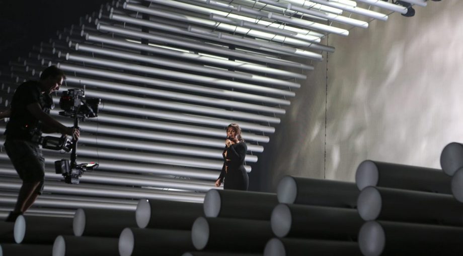 Podium songfestival eurovision unbranded gaston van de poel trijntje jurk nieuw