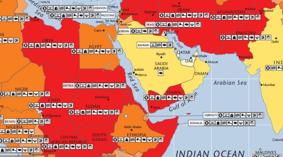 Political risk map ondernemersklimaat 2015 groot
